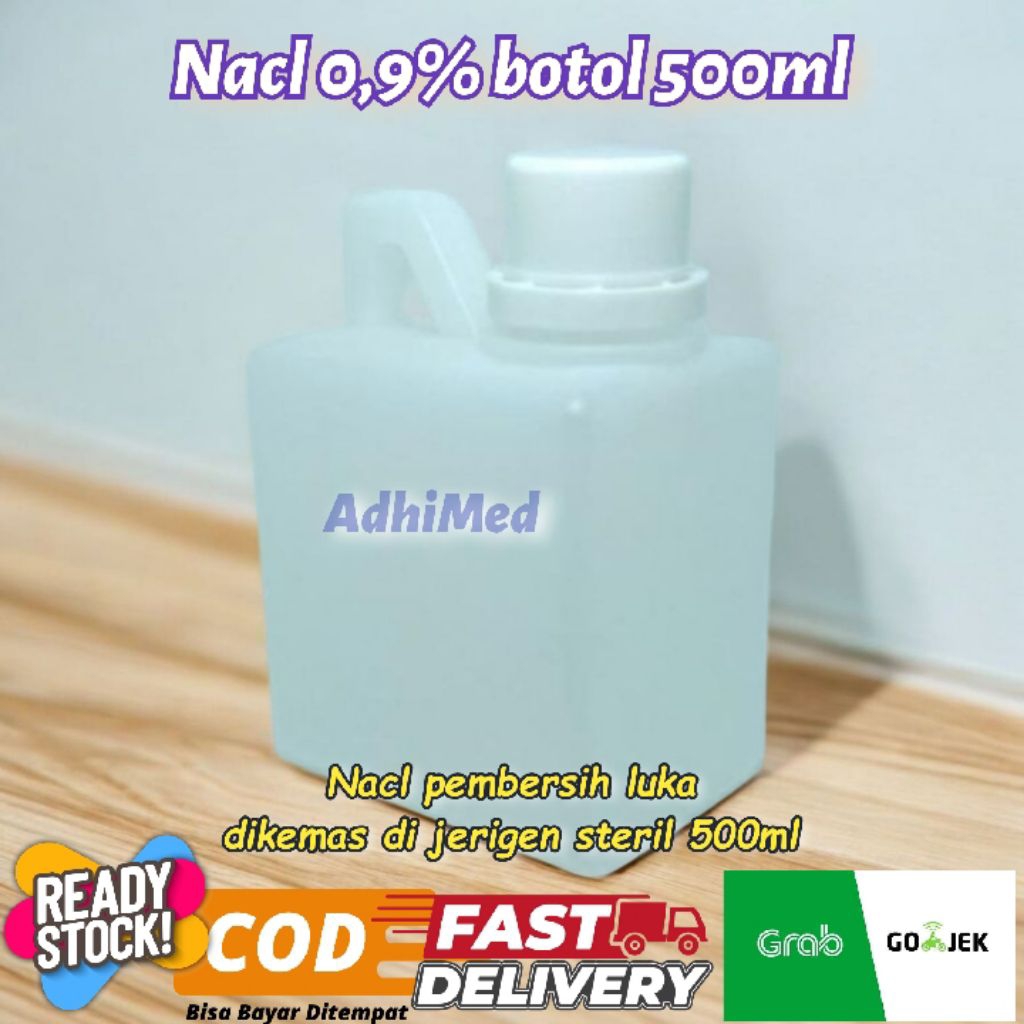nacl 0,9% botol 500ml / cairan pembersih luka nacl 500ml