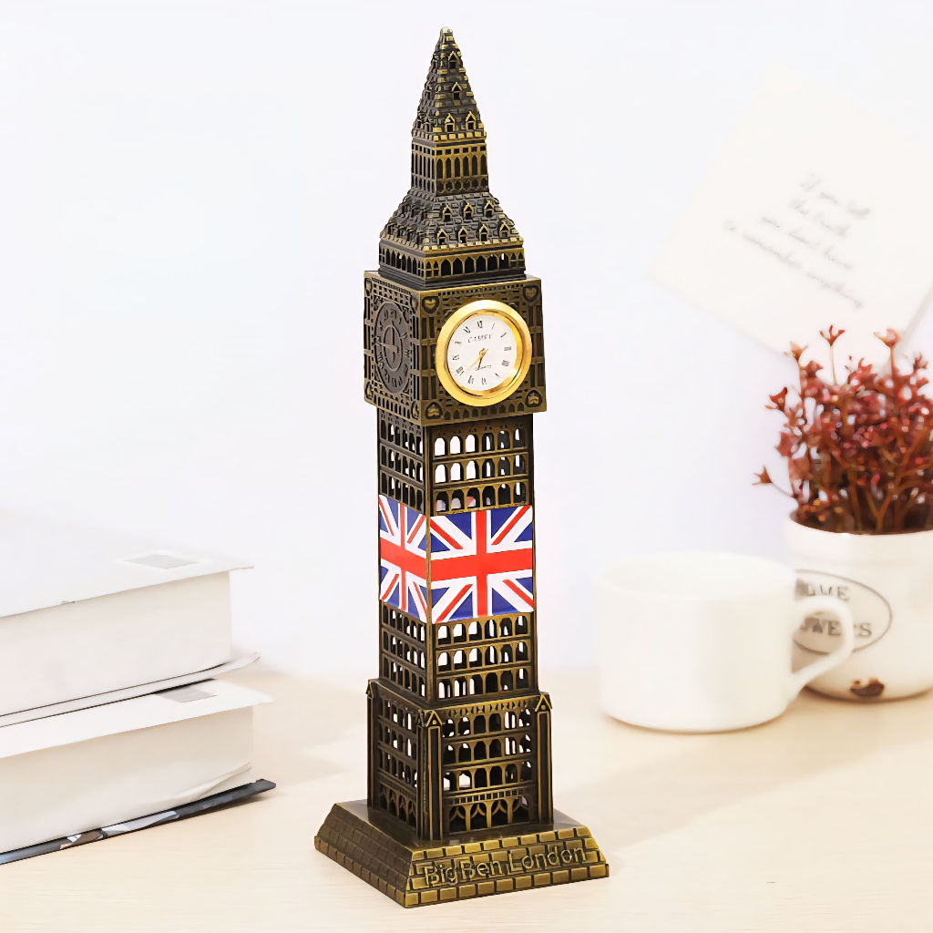 Big Ben London Menara Jam Miniatur Pajangan Negara