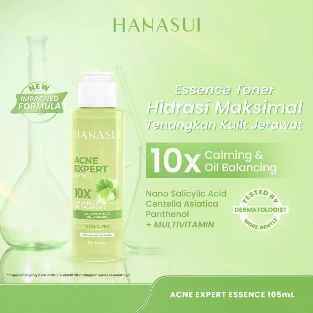 •Nindi Kosmetik•HANASUI Acne Expert Essence Toner 105 (COD) | Termurah | Gratis ongkir | Original | 