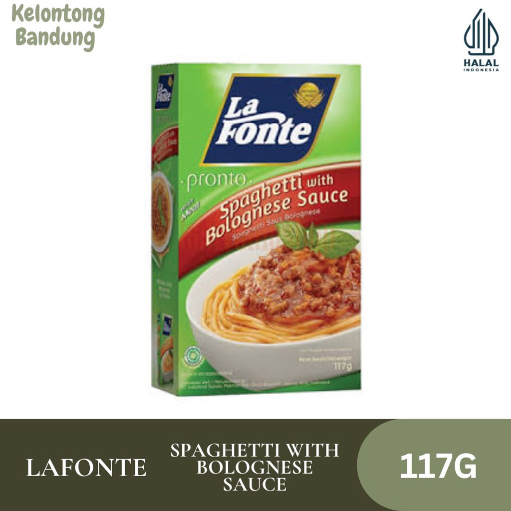

La fonte / Lafonte Saus Spaghetti With Bolognese Sauce Kemasan 117g / Saus Bolognese Instan