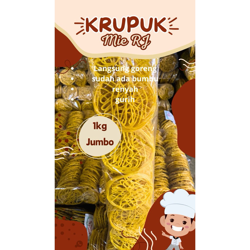 

krupuk mie jumbo rj 1kg