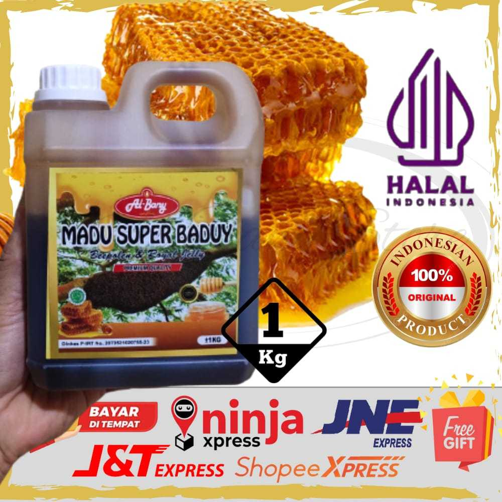 

Madu Hitam Hutan Super BADUI Original Al-bany 1000gr