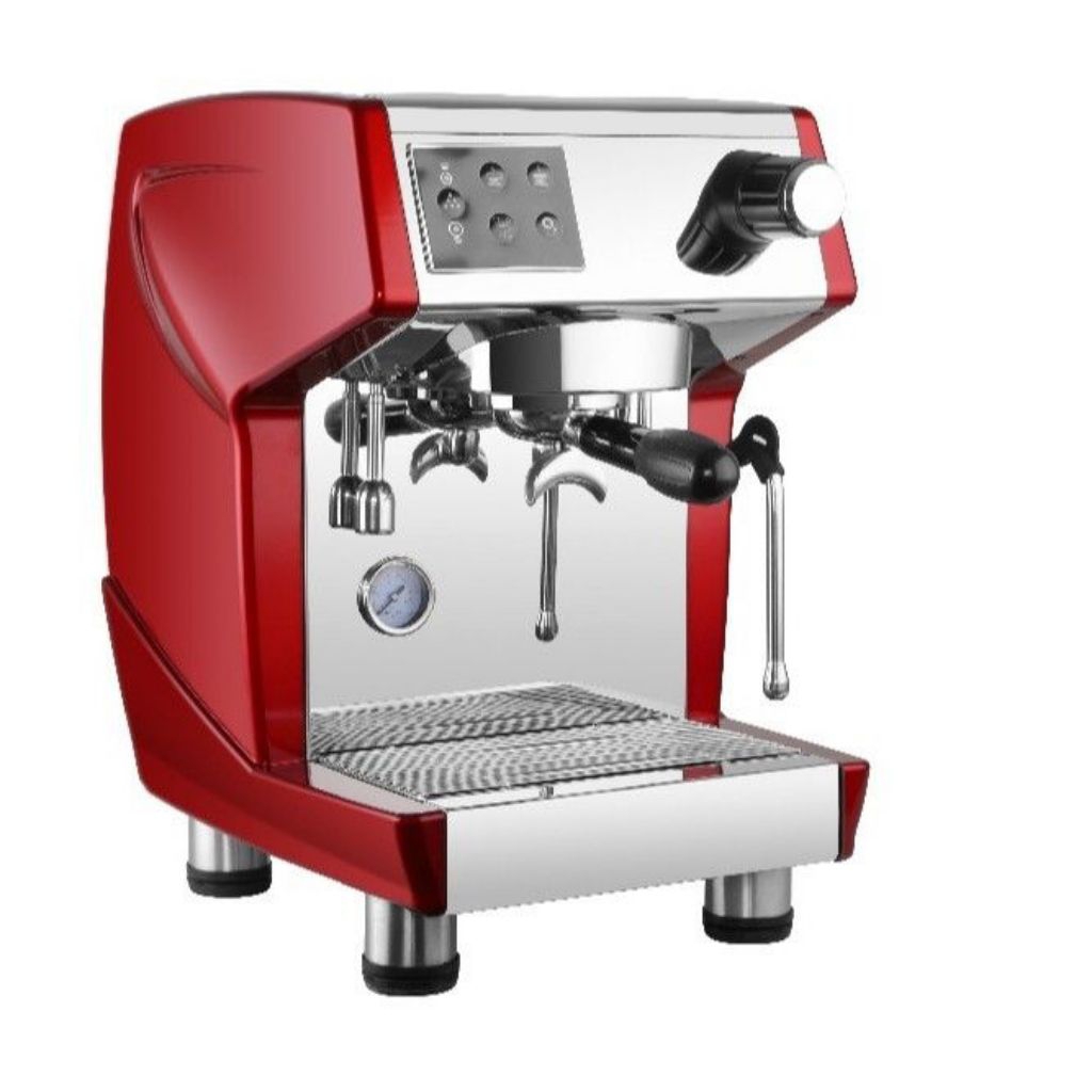 red espresso coffee machine