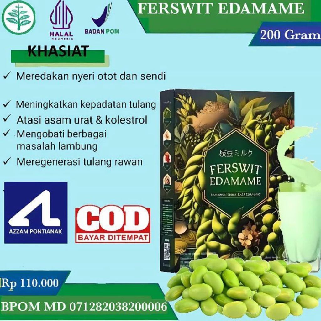 

￼Ferswit susu edamame jepang untuk tulang sendi dan lambung