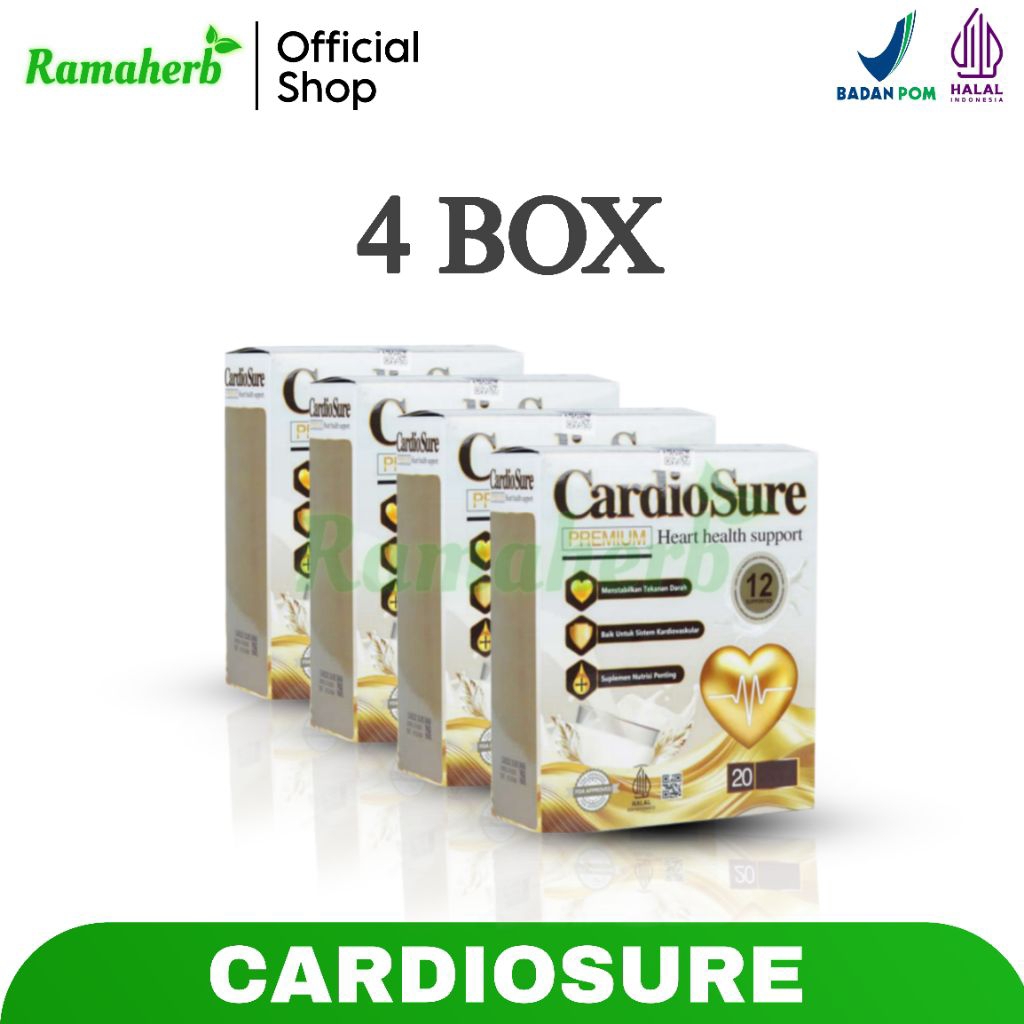 

Cardiosure Milk Asli Original 4 Box Susu Kesehatan Jantung