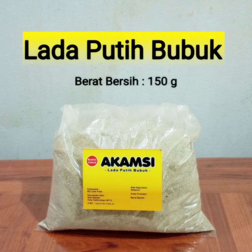 

Lada Putih Bubuk 150g AKAMSI