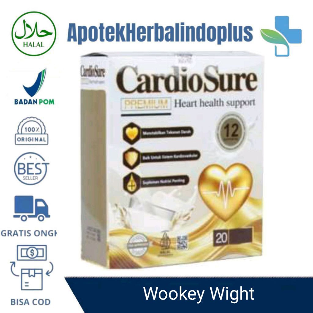 

CARDIOSURE PREMIUM ORIGINAL MILK SUSU OBAT HIPERTENSI TURUNKAN DARAH TINGGI DAN JANTUNG ATASI KOLESTROL ASAM URAT