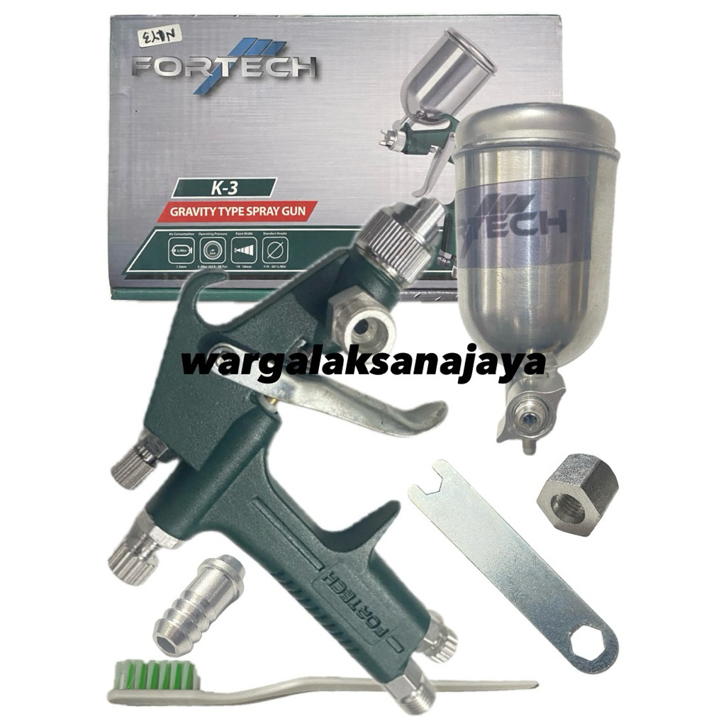 Gravity Type Sprayer Gun K3 Alat Semprot Cat Air Tabung Atas [Fortech]