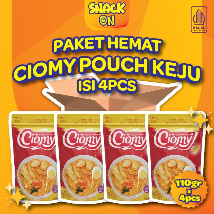 

Paket Ciomy Cuanki Ayam Keju Pedas Pouch Keju isi 4