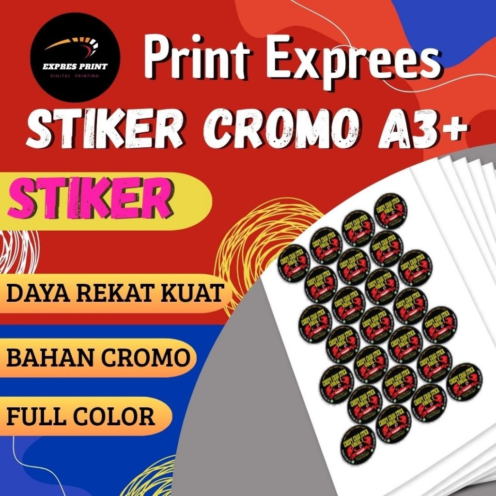 

Cegak Stiker Vinil A3+ sehari jadi ( cuting ) murah express