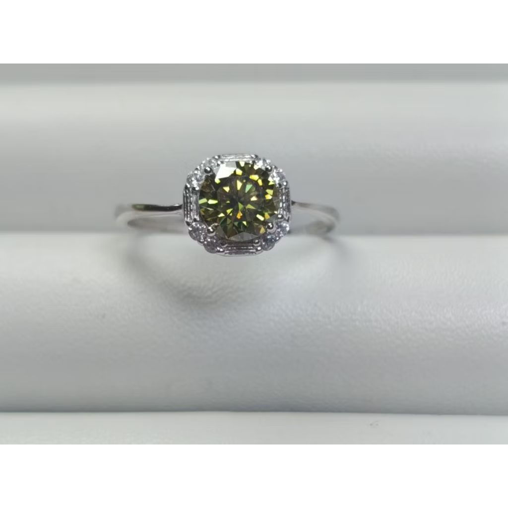 Cincin Moissanite 1.0 carat Adjustable Fashion