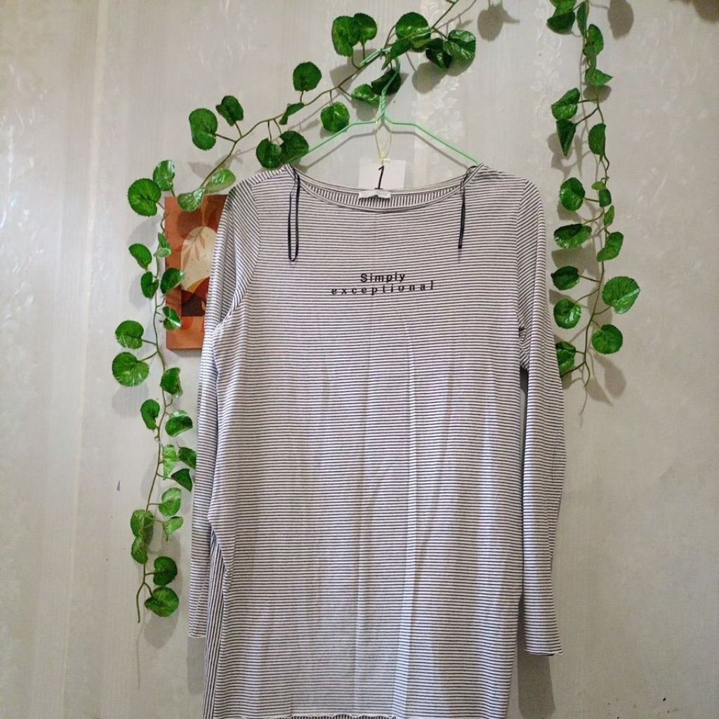 [ZARA] Baju kaos lengan panjang. Atasan wanita (Spanyol Brand)