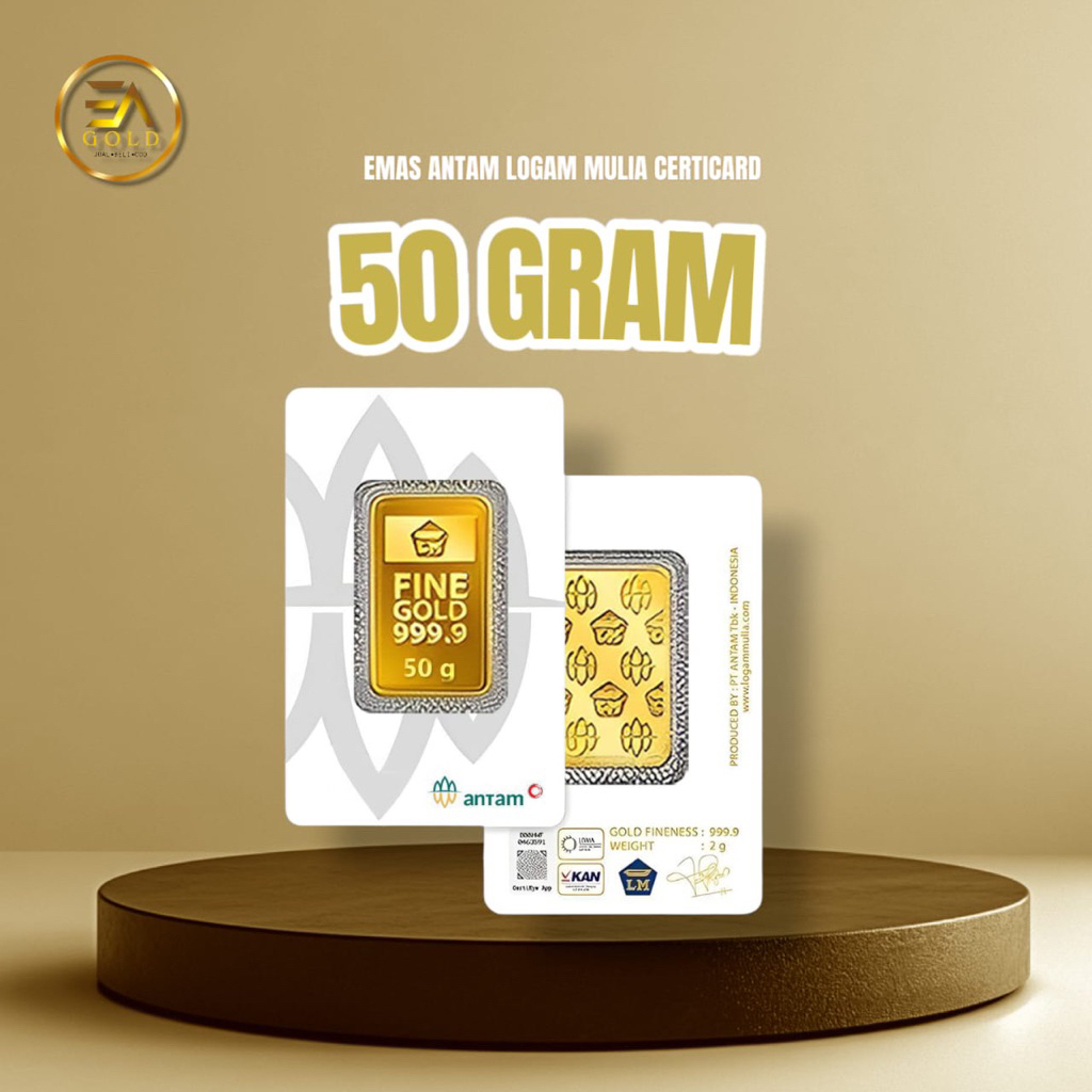 Logam mulia antam 50 Gram