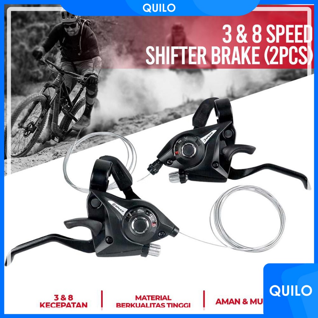 SET HANDLE OPERAN GIGI REM SEPEDA SPAREPART SPEED SHIFTER BICYCLE