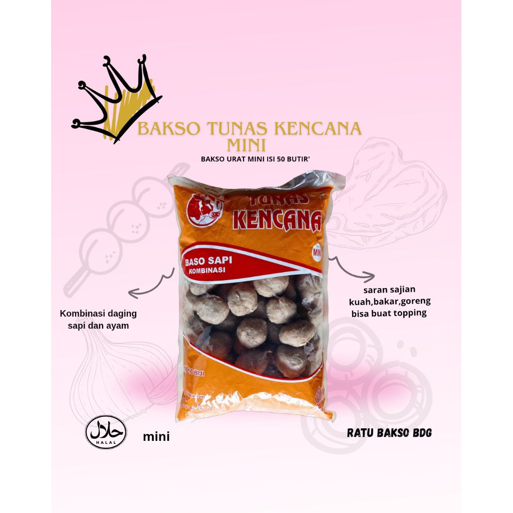 

bakso tunas kencana mini isi 50 butir