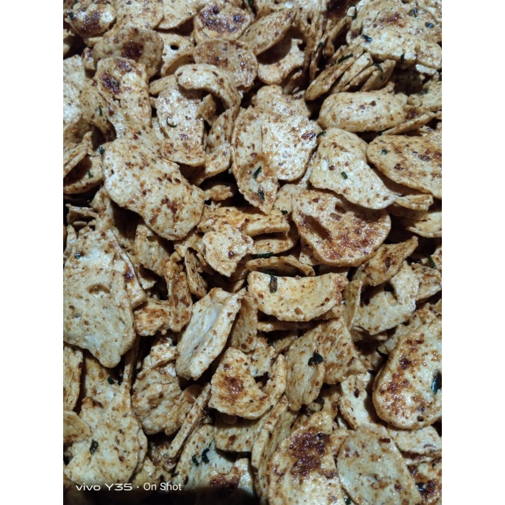 

Basreng pedas daun jeruk kemasan 500gr