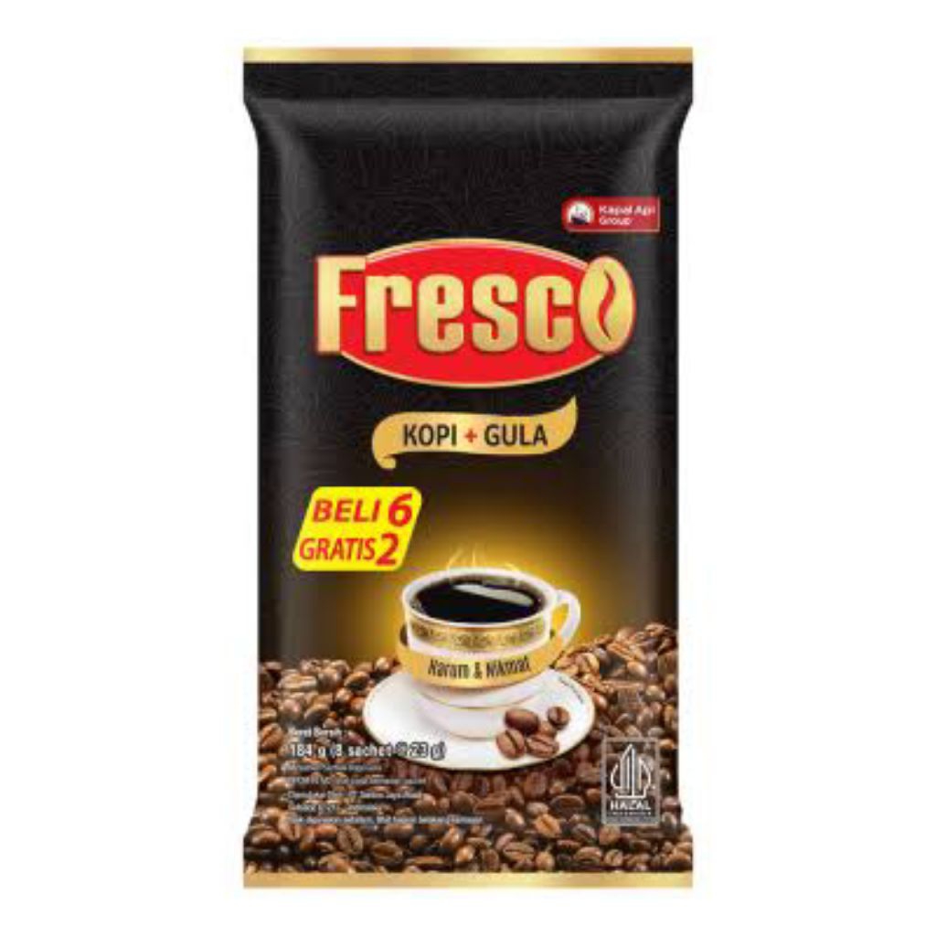 

Fresco Kopi instan Kopi + Gula 8 x 23 gram