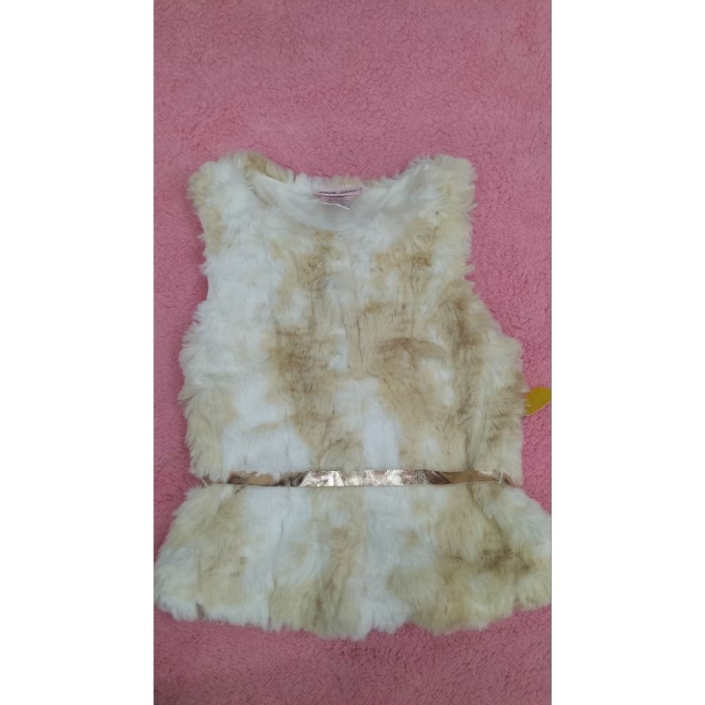 Dress anak perempuan bulu premium