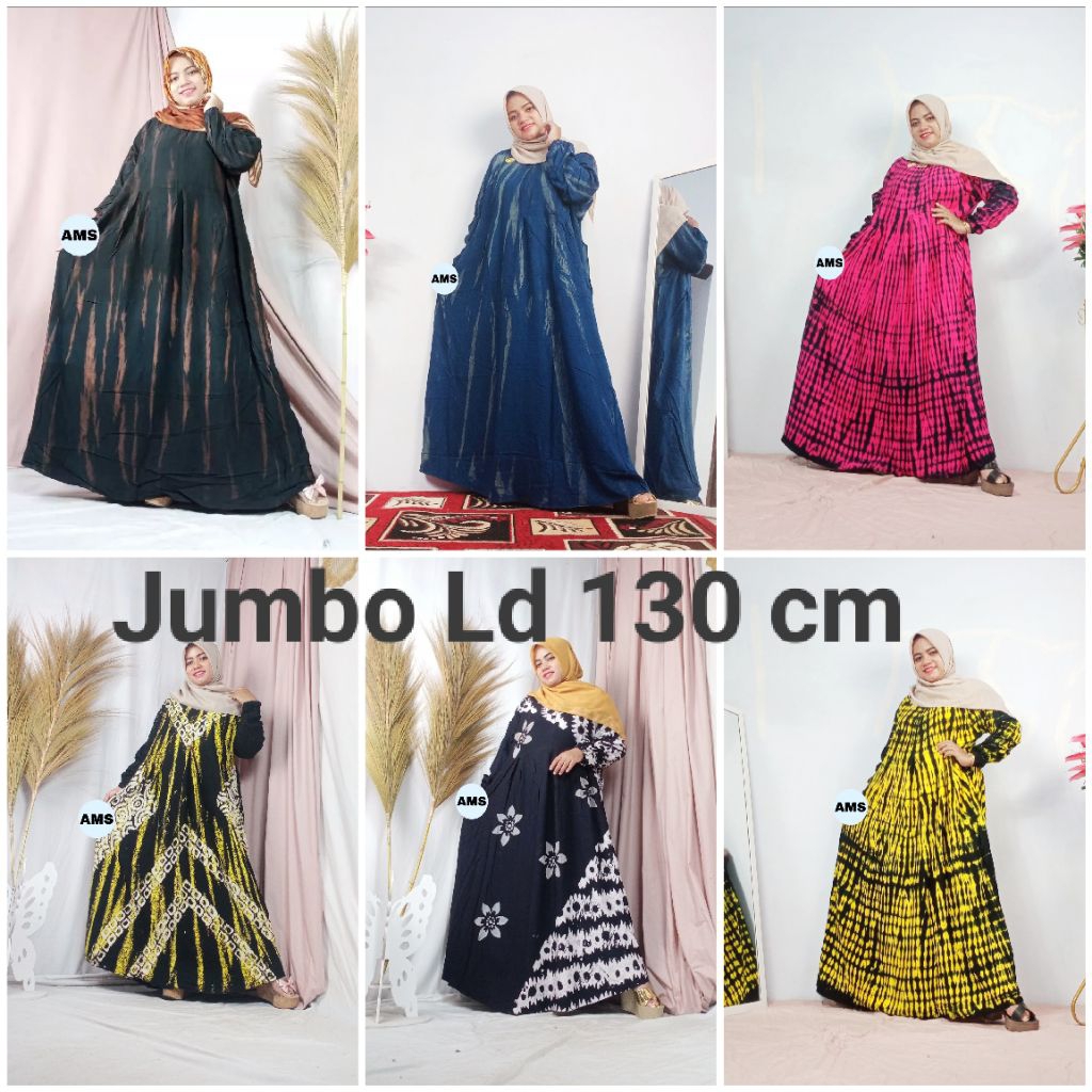 Gamis Twill Ori Super Jumbo Ld 130 Tebal Premium Daster Twil Pelangi Lengan Panjang Terbaru XXXL Ory