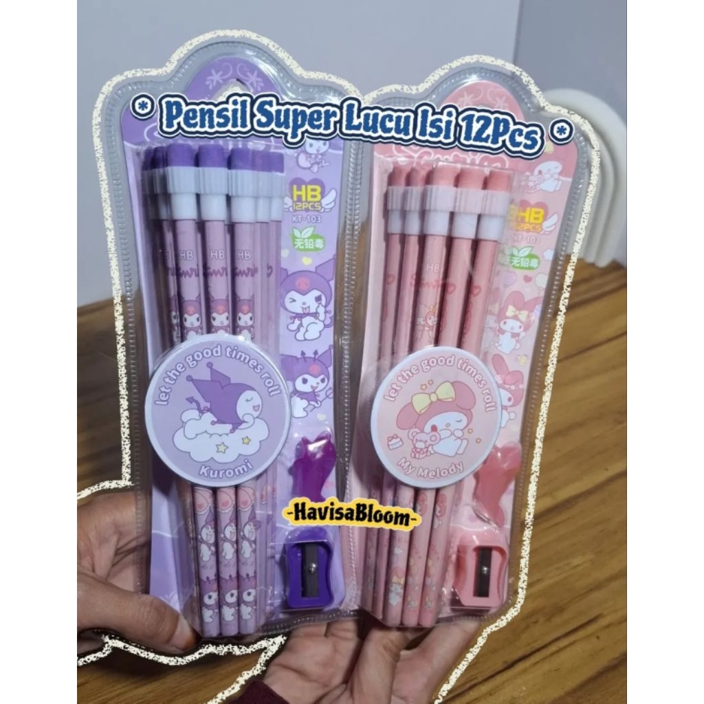 

PENSIL LUCU isi 12pcs