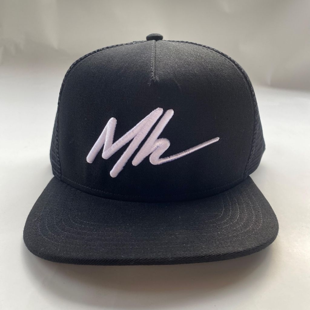 MH topi snapback jaring premium original full hitam