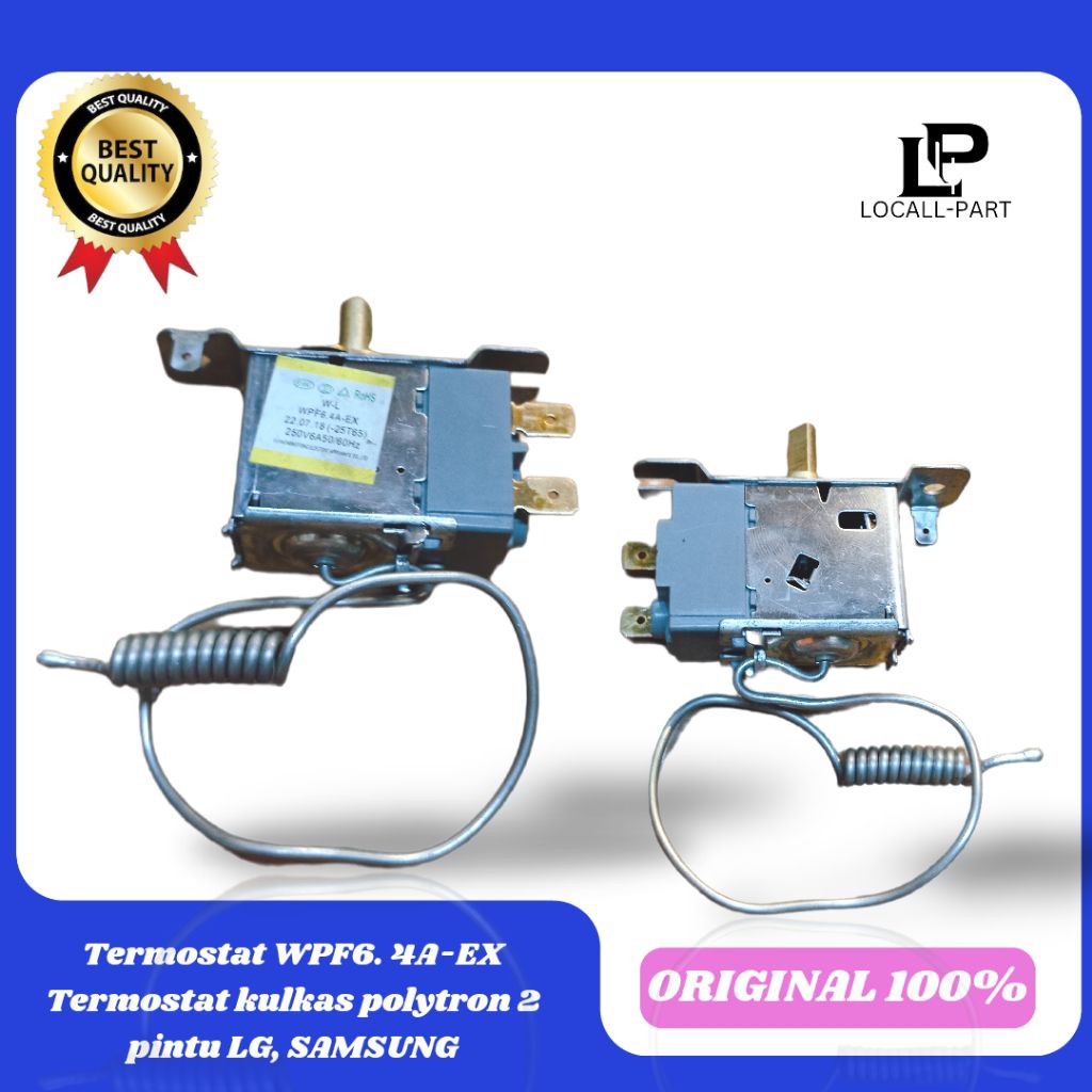Termostat WPF6. 4A-EX Termostat kulkas polytron 2 pintu LG, SAMSUNG