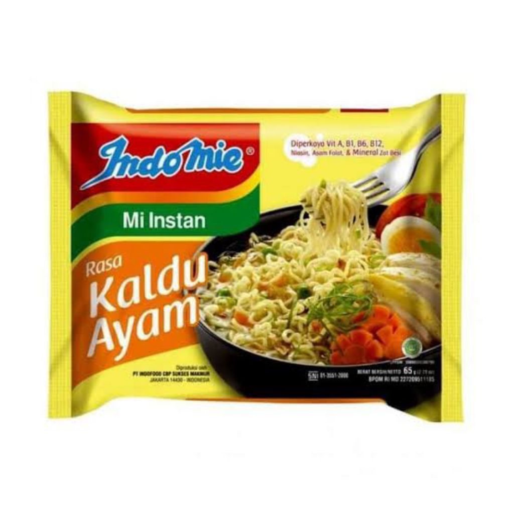 

Indomie Mie Mi Instan Rasa Kaldu Ayam 75 gram