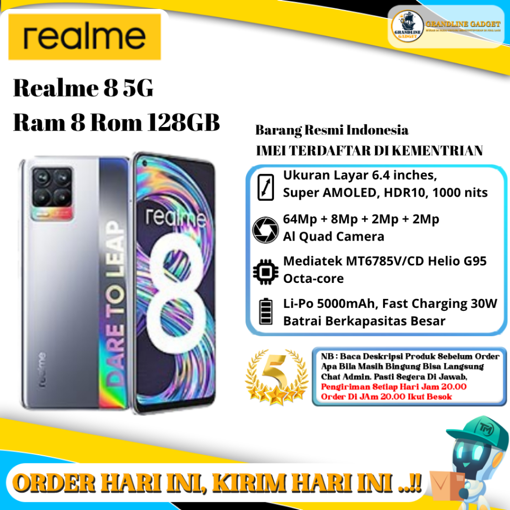 Realme 8 5G Ram 8 Rom 128GB