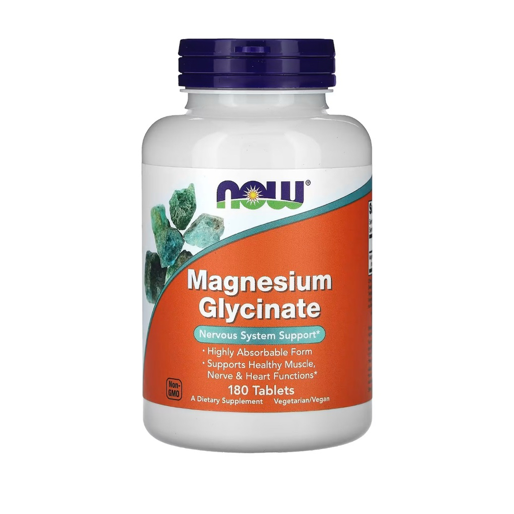 NOW Foods MAGNESIUM GLYCINATE 180 tablets