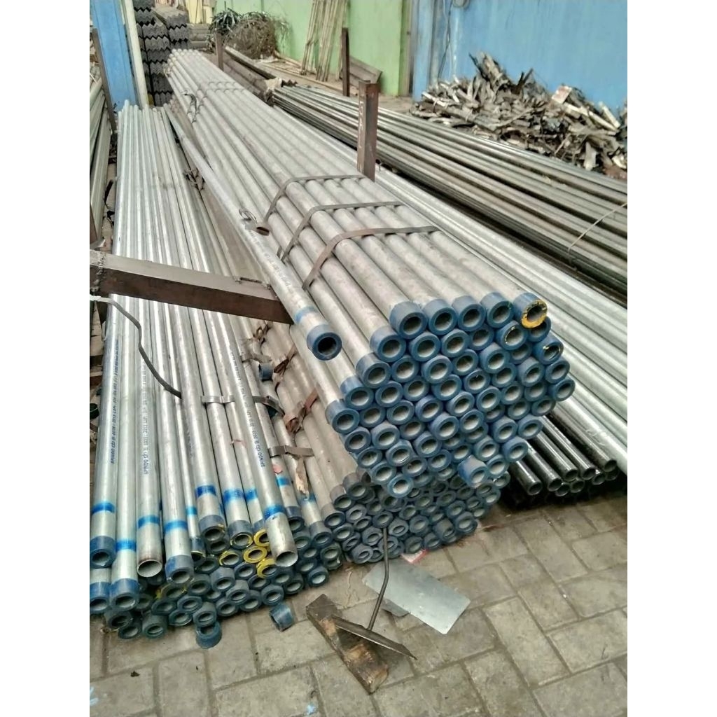 Pipa Besi Galvanis Medium 2 mm 1/2", 3/4", 1", 1¼", 1½", 2" 6 Meter
