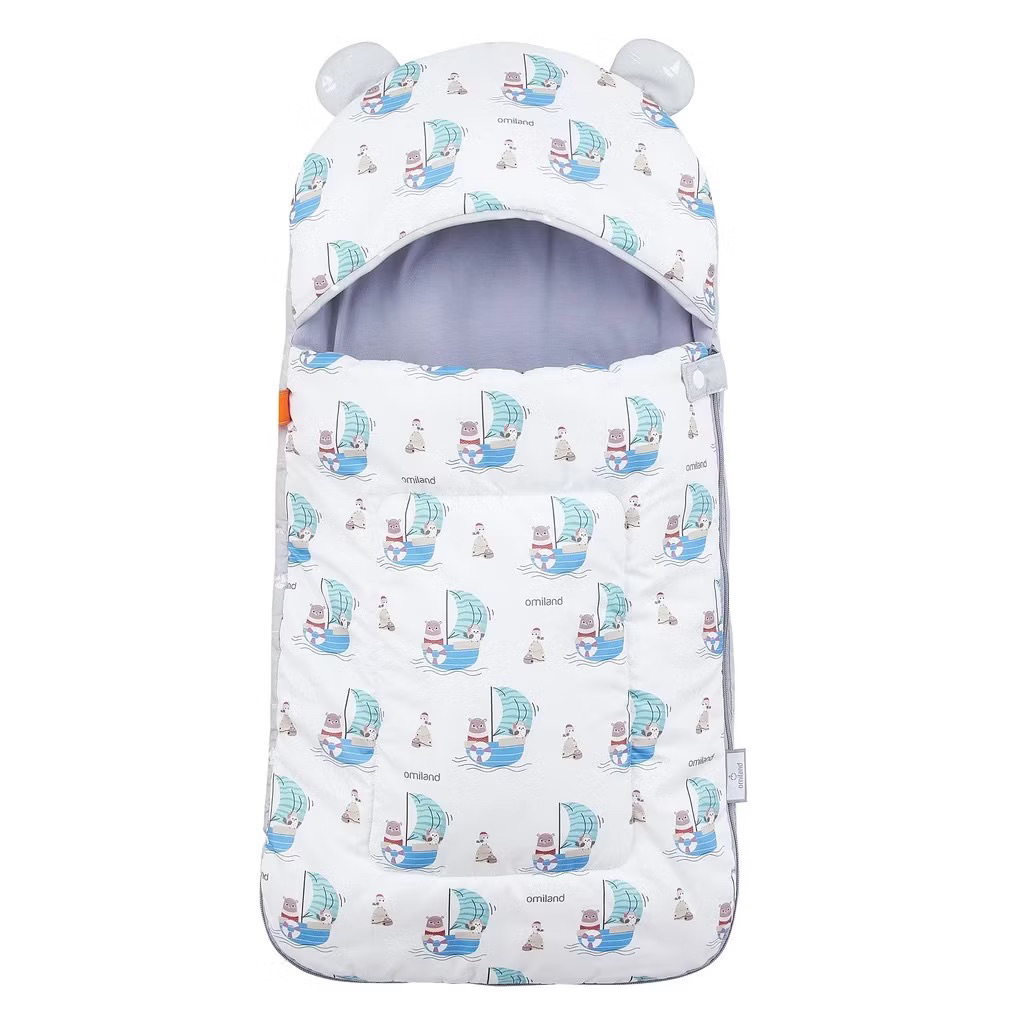 Preloved Omiland Sleeping Bag Kantong Tidur Bayi Selimut Topi Baby Blanket Lembut dan Hangat Origina