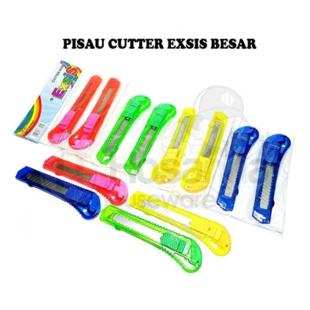 

1 LUSIN CUTER BESAR DAN KECIL RENTENGAN WARNA WARNI