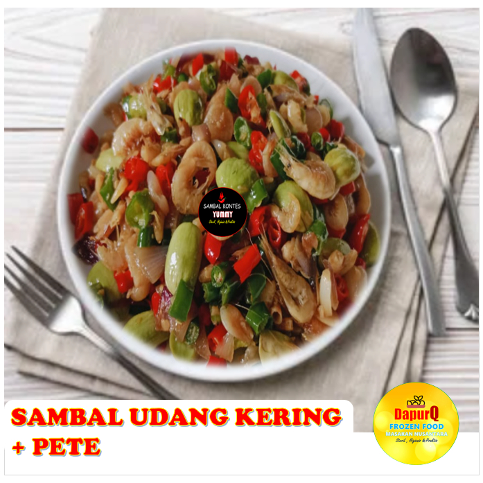 

Sambal Udang kering +Pete 100gr SKY Enak dan Premium