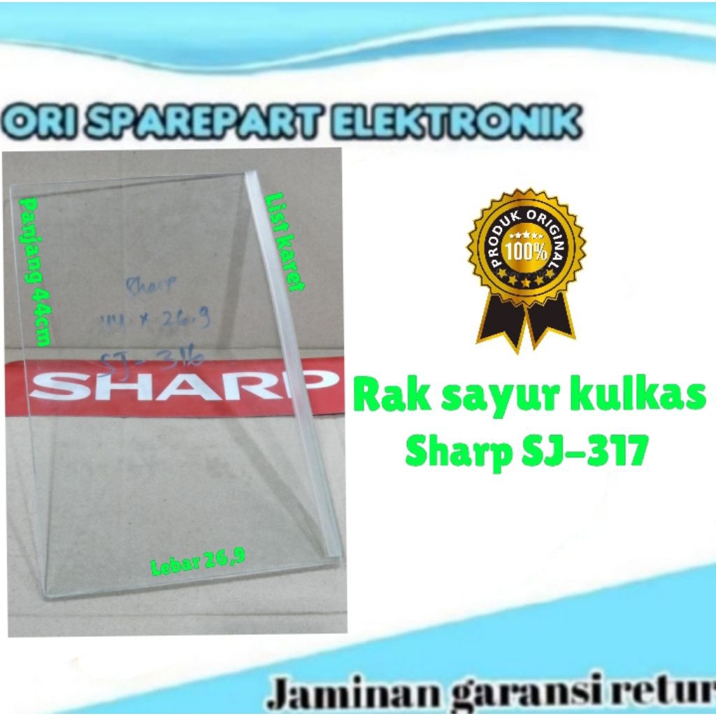 rak sayur kulkas sharp SJ-317