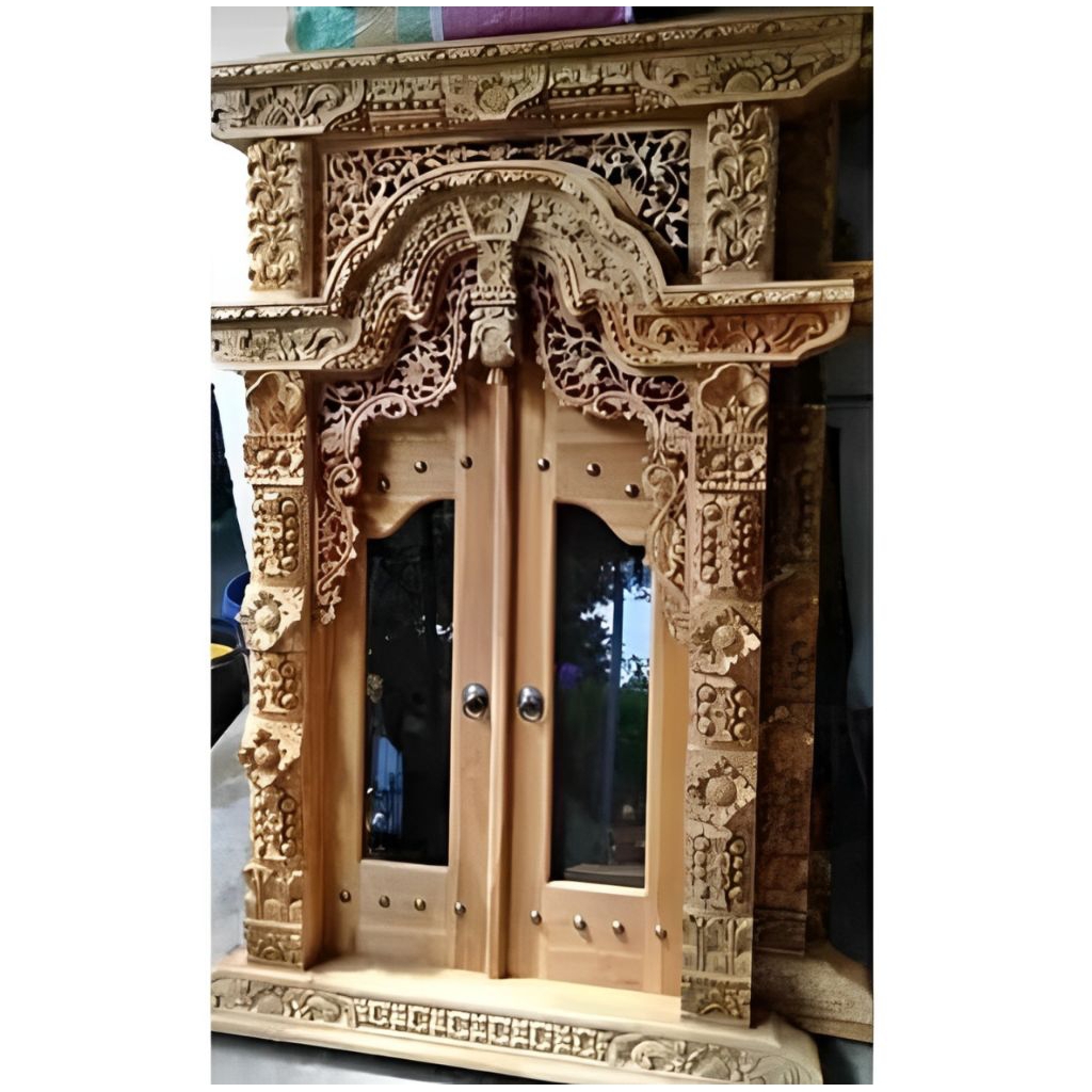 PINTU JENDELA GEBYOK UKIR KAYU JATI / JENDELA GEBYOK JAWA UKIR KAYU JATI / JENDELA UKIR GEBYOK JAWA 