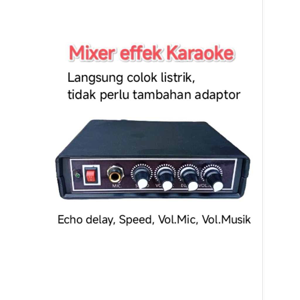 Mixer musik Karaoke echo dan efex vocal