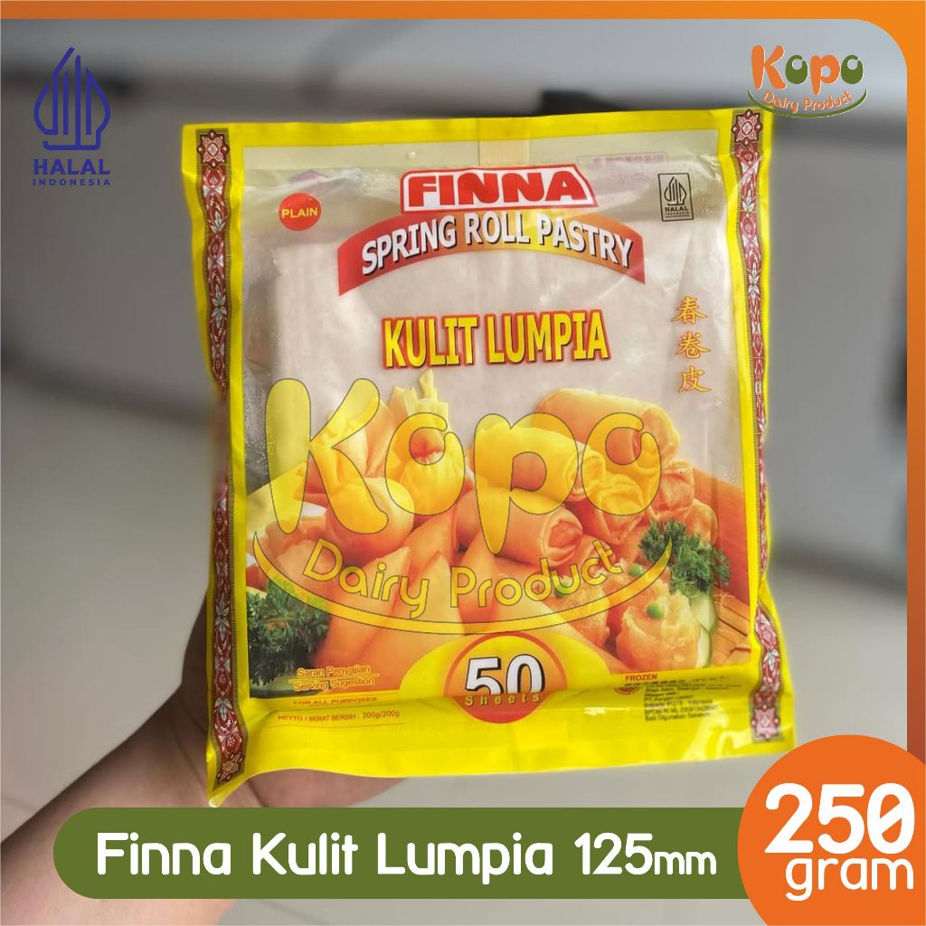 

Finna Spring Roll Pastry Kulit Lumpia 125x125mm 50 Sheets - 250gram