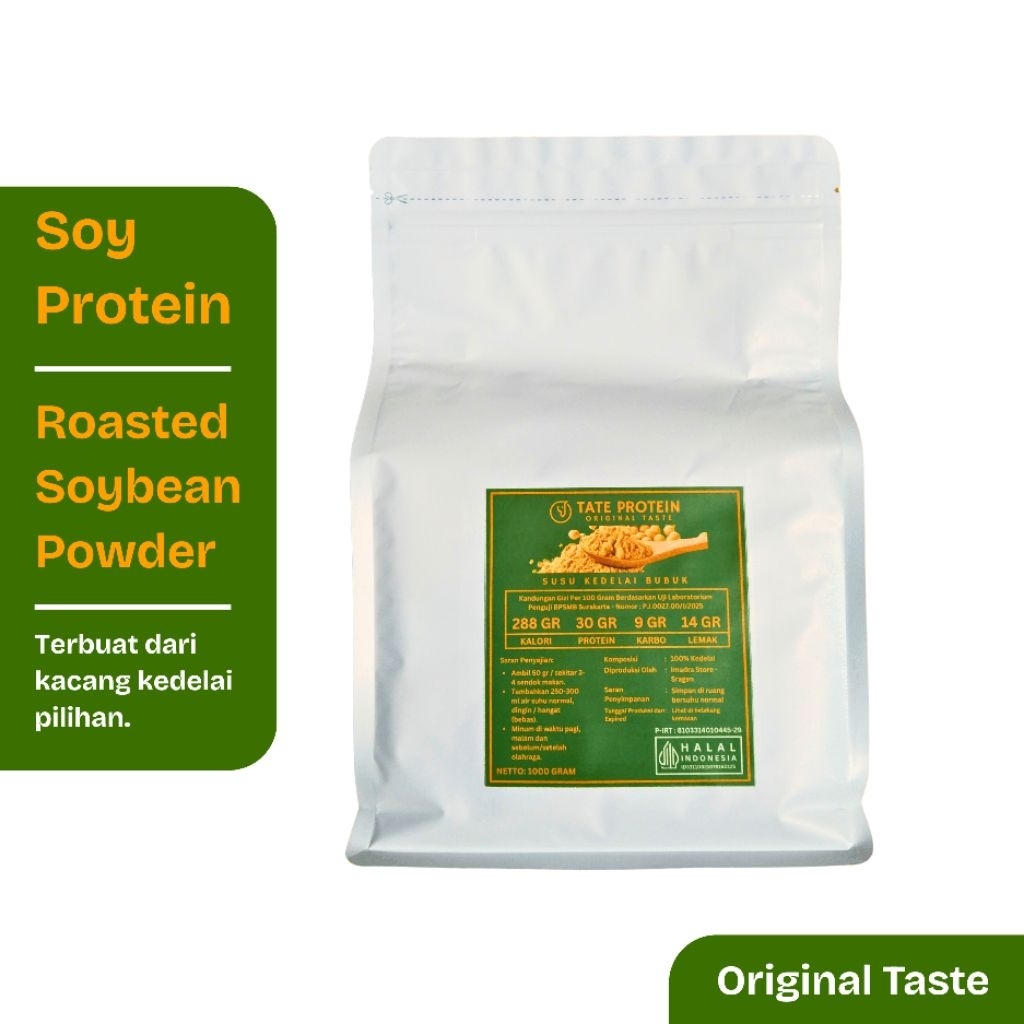 

SOY PROTEIN (1 KG) SUSU KEDELAI BUBUK SUPLEMEN TINGGI PROTEIN & SERAT