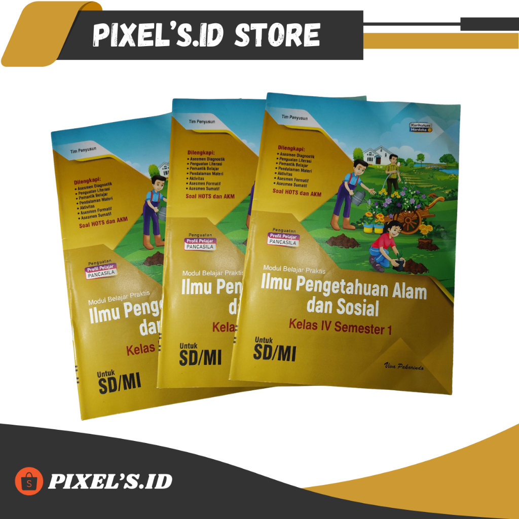 Buku LKS Kelas 4 SD/MI Ilmu Pengetahuan Alam dan Sosial Kurikulum Merdeka
