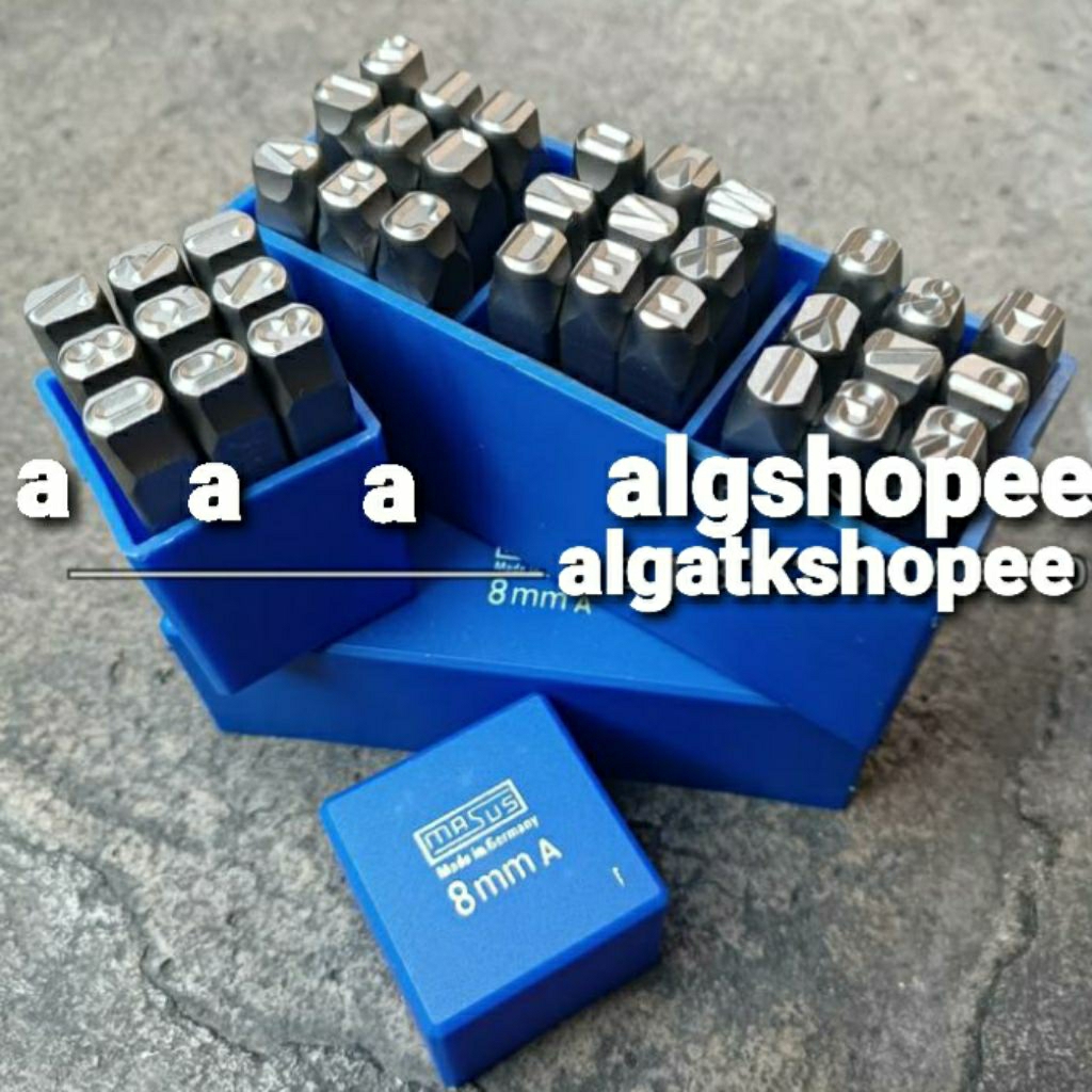 alat ketok huruf dan angka ukuran 8mm Masus