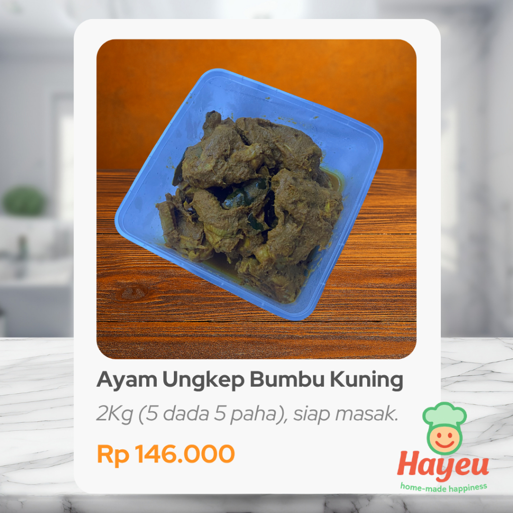 

Ayam Ungkep Bumbu Kuning Ready to Cook - 2kg/10 Porsi Besar