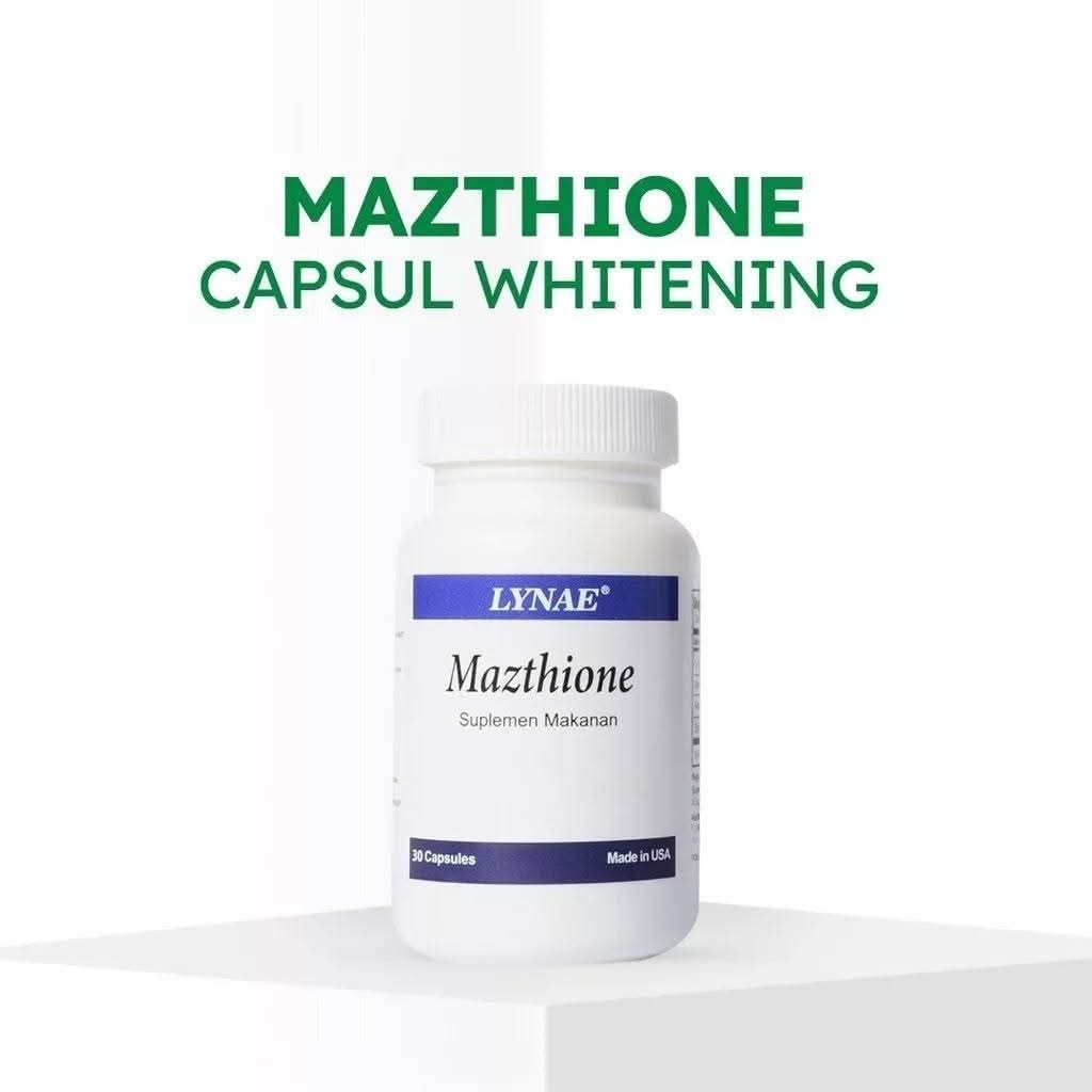 Mazthione Lynae Original 60kapsul suplemen Kecantikan Glutathione Obat Pemutih kulit Badan Asli