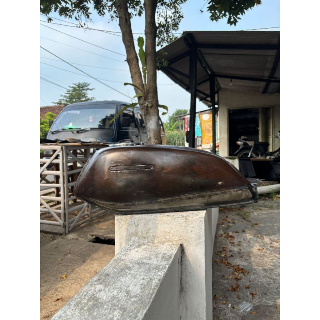 Tangki GL Pro Nat Lurus Original Tutup Ninja Tangki Tengki Bensin Honda GL Pro GL Max GL Promax Orig