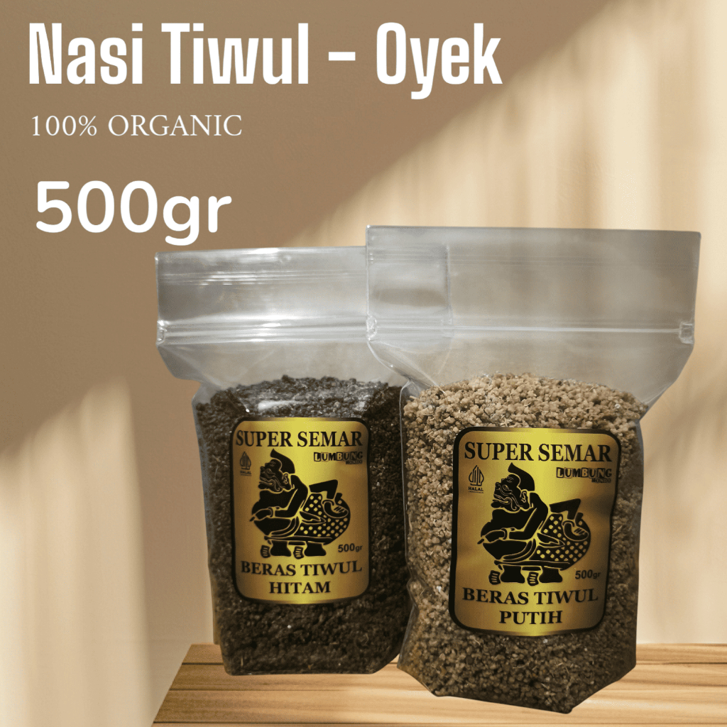 

NASI TIWUL / OYEK HITAM SINGKONG CAP SUPER SEMAR 500gr