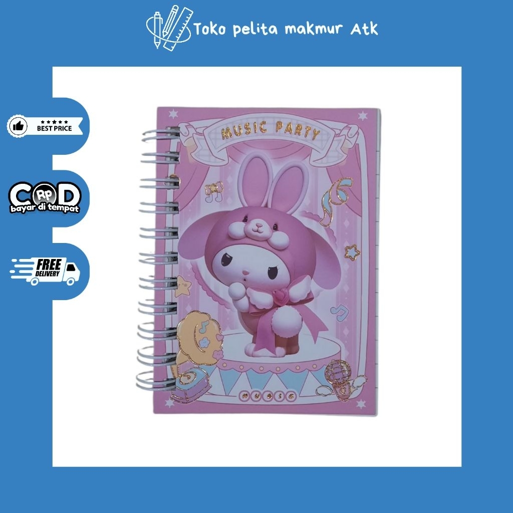 

NOTEBOOK KARAKTER MINI LOVE SHOW