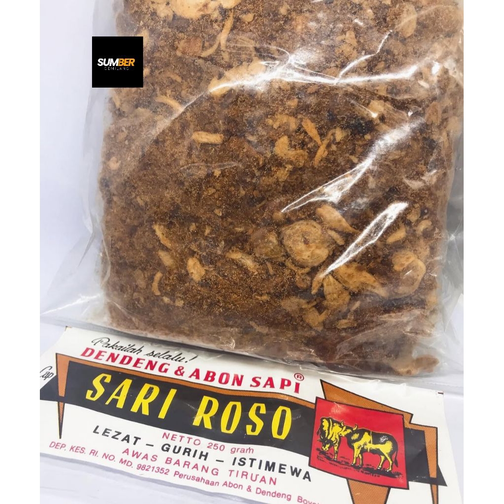 

abon sapi sari roso 250 gram