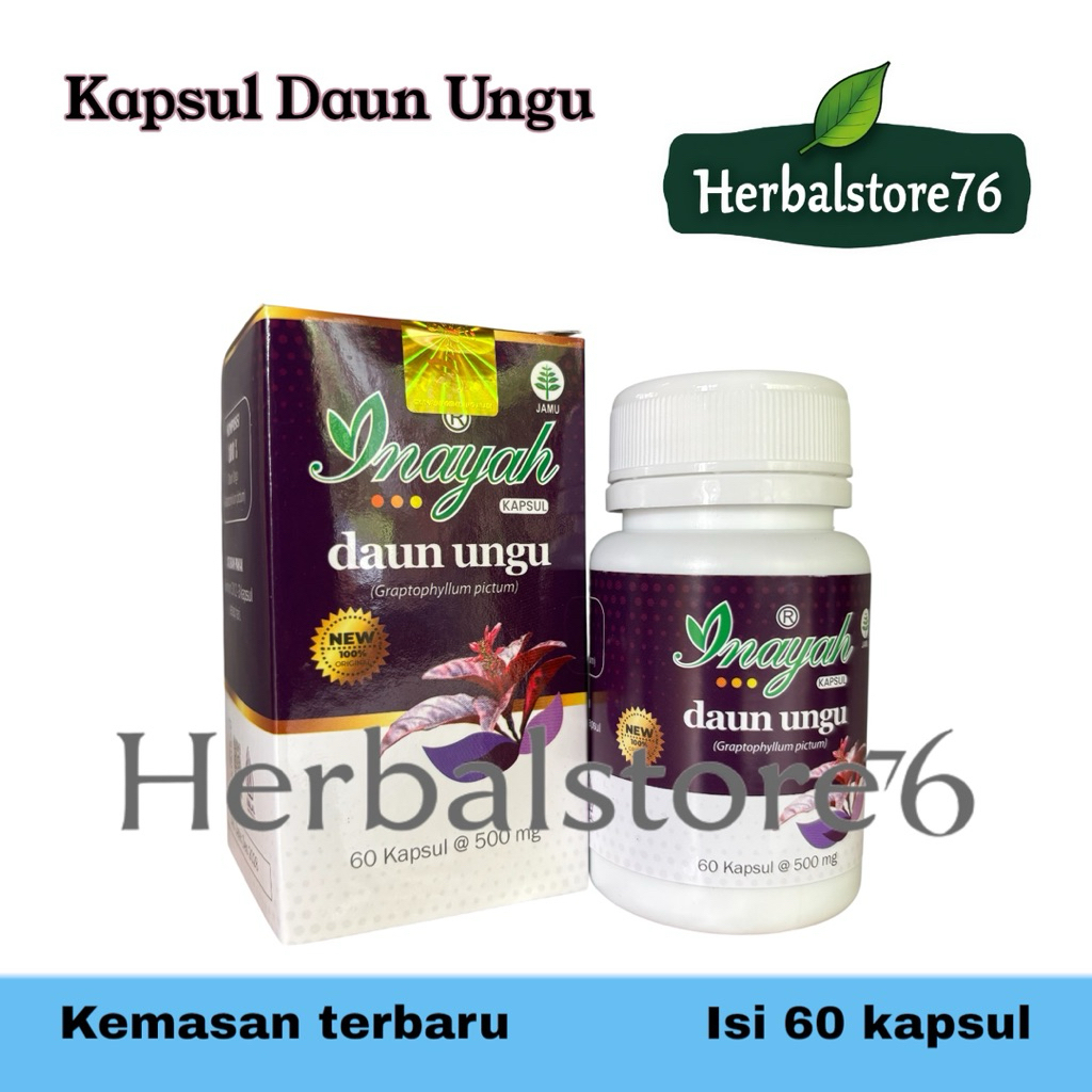 Kapsul Daun Ungu Obat Wasir Ambeien