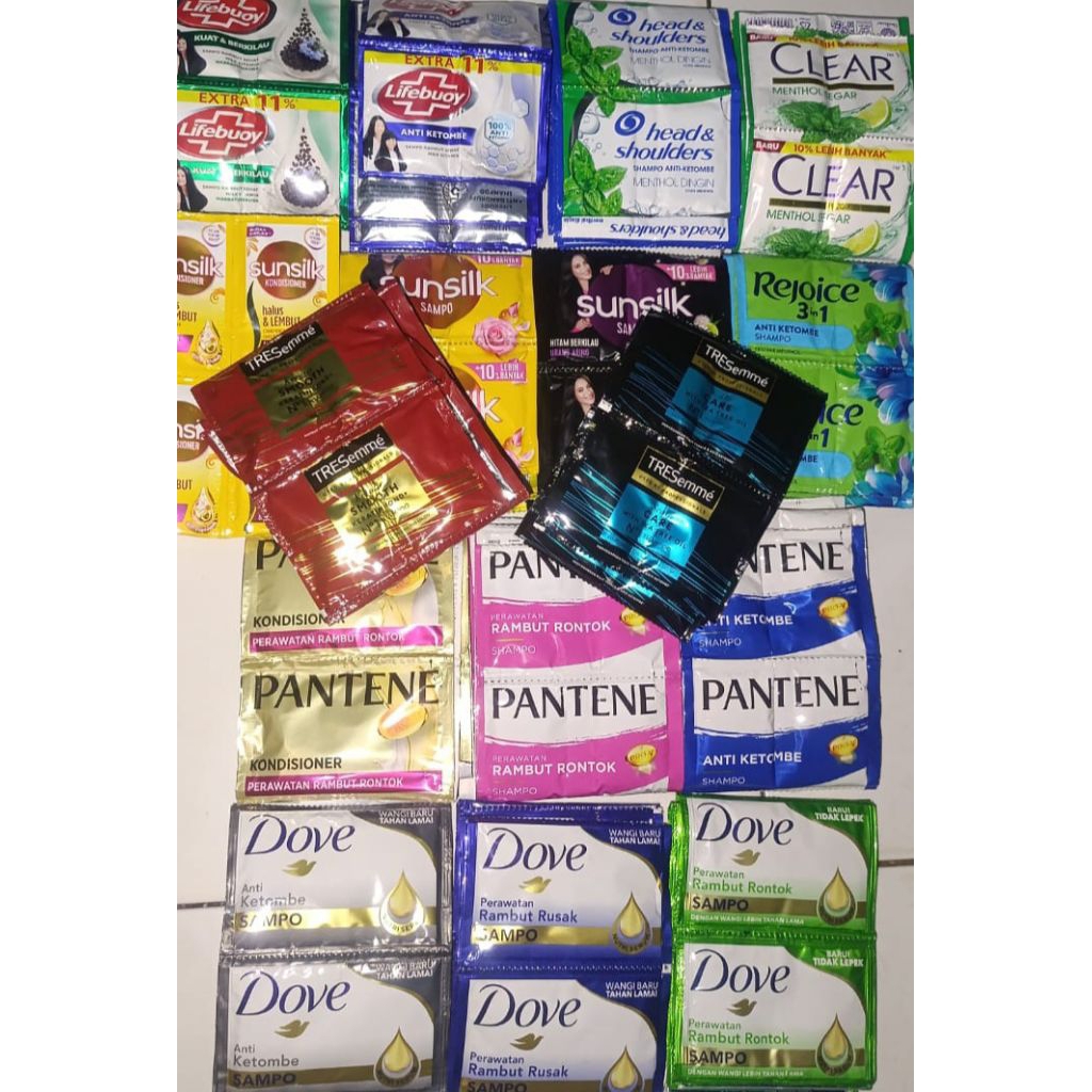 Shampo TRESemme Kondisioner Sunsilk Shampo Sunsilk Kondisioner Pantene Shampo Pantene Shampo Dove Sh