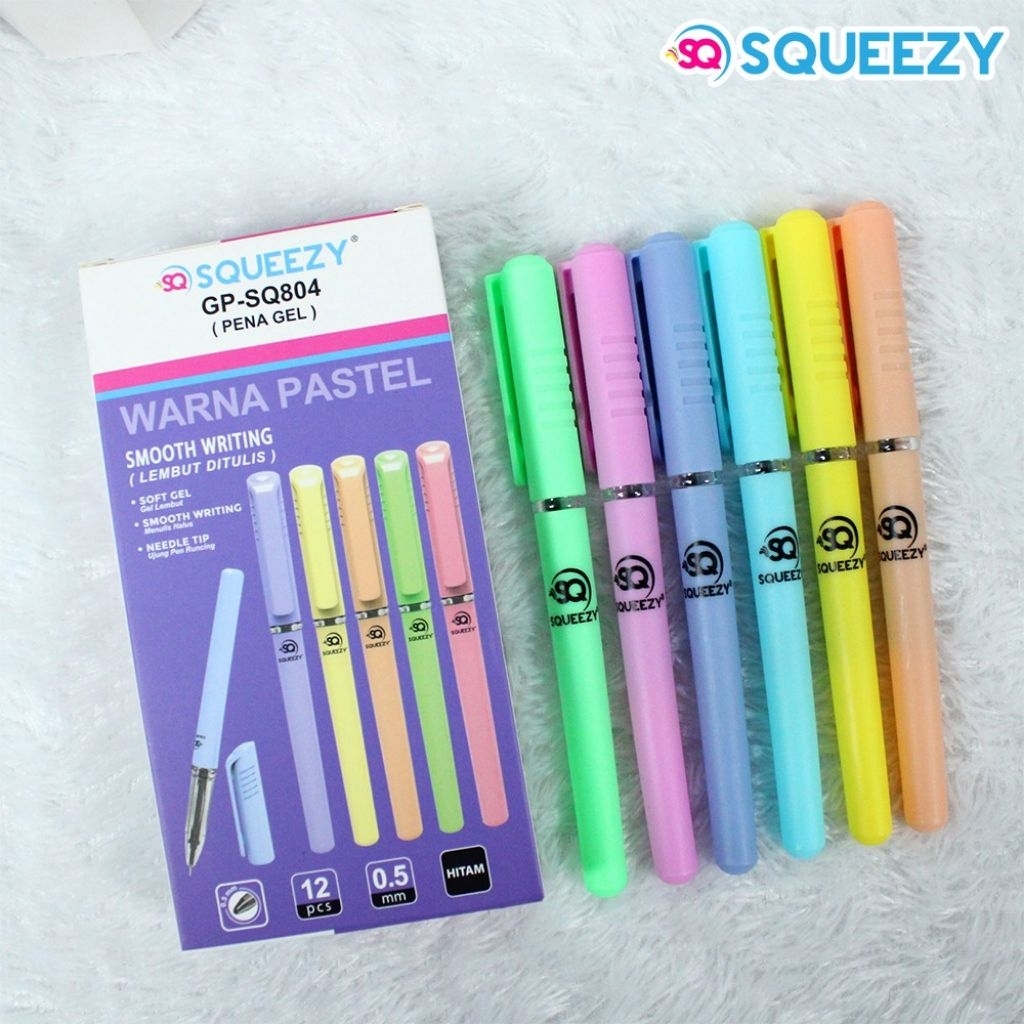 

1 LSN / 12 Pcs Gel Pen Squeezy GP-SQ804 iPen Apel