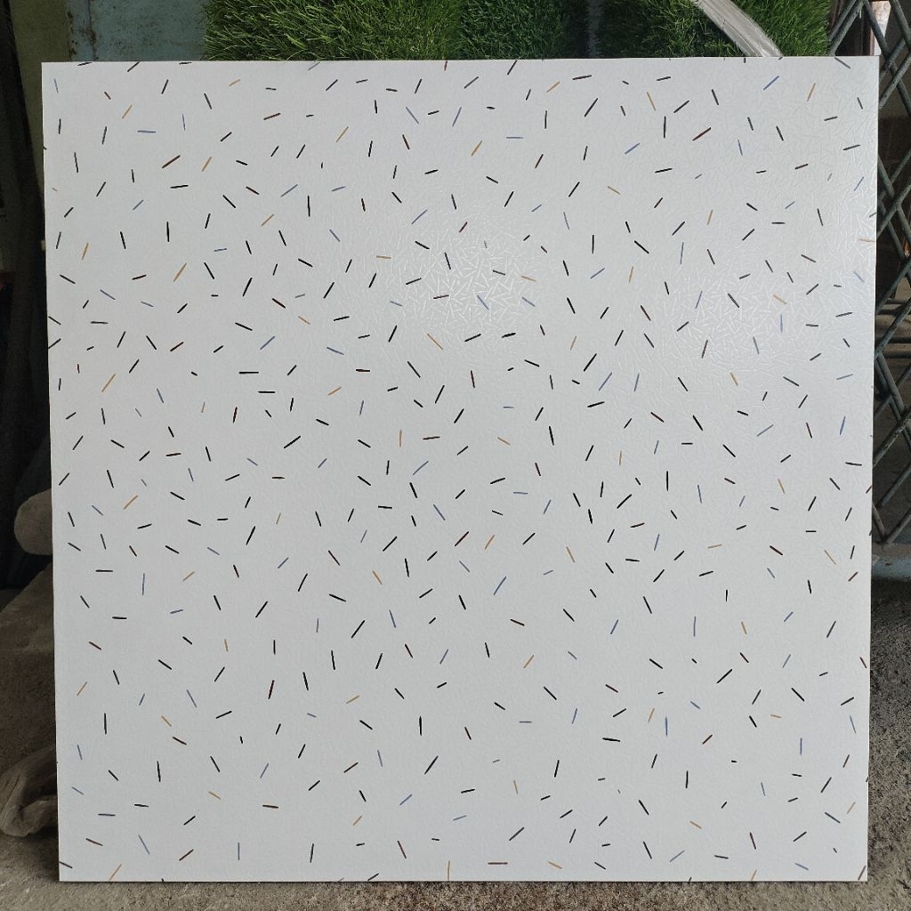 GRANIT 60X60 ROMAN MATT PUTIH CERES RAINBOW / TERASO - TERAZO WHITE